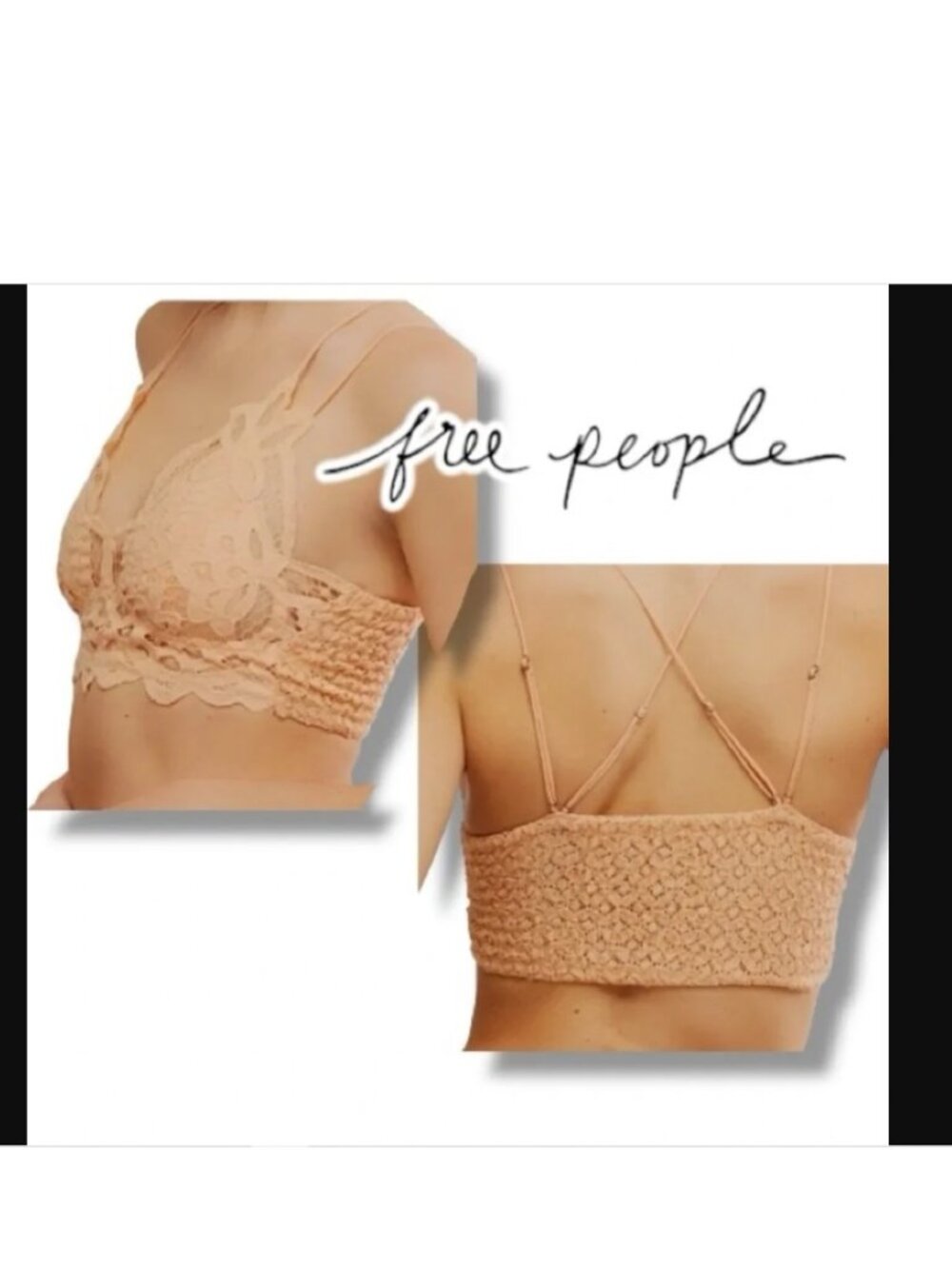 FREE PEOPLE Bralette Lace ADELLA  Size Medium STYLE 90194671